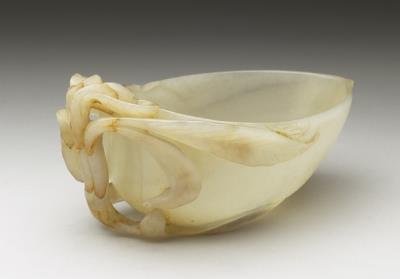 图片[3]-Jade water holder in the shape of a peach, Southern Song to Yuan dynasty (1127-1368)-China Archive